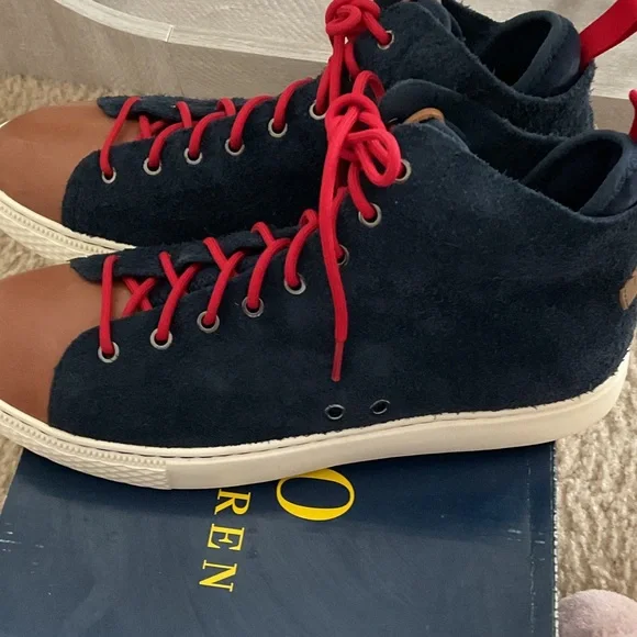 Delaney high-top Polo sneaker by Ralph Lauren - Picture 4 of 6